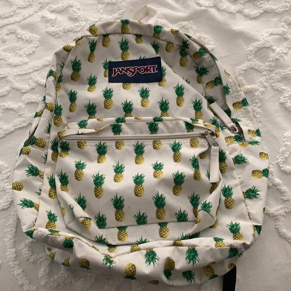 Pineapple Jansport book bag